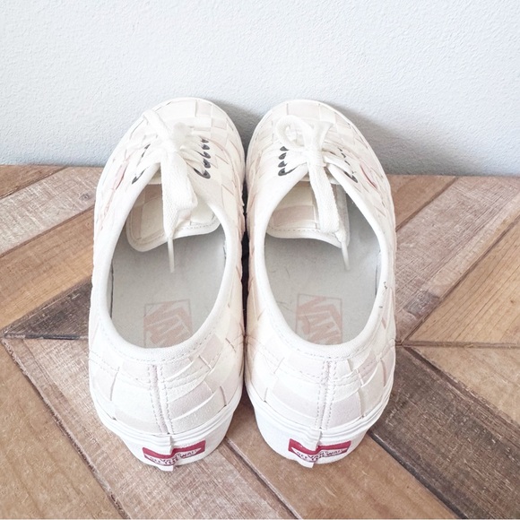 Vans Pink and White Woven Stackform Sneakers - Picture 7 of 10